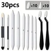 30pcs Sketching & Drawing Tool Kit - Includes Blending Stumps, Tortillions, Art Wipes, Scrapers & Dual-Tip Sponge Pens 1