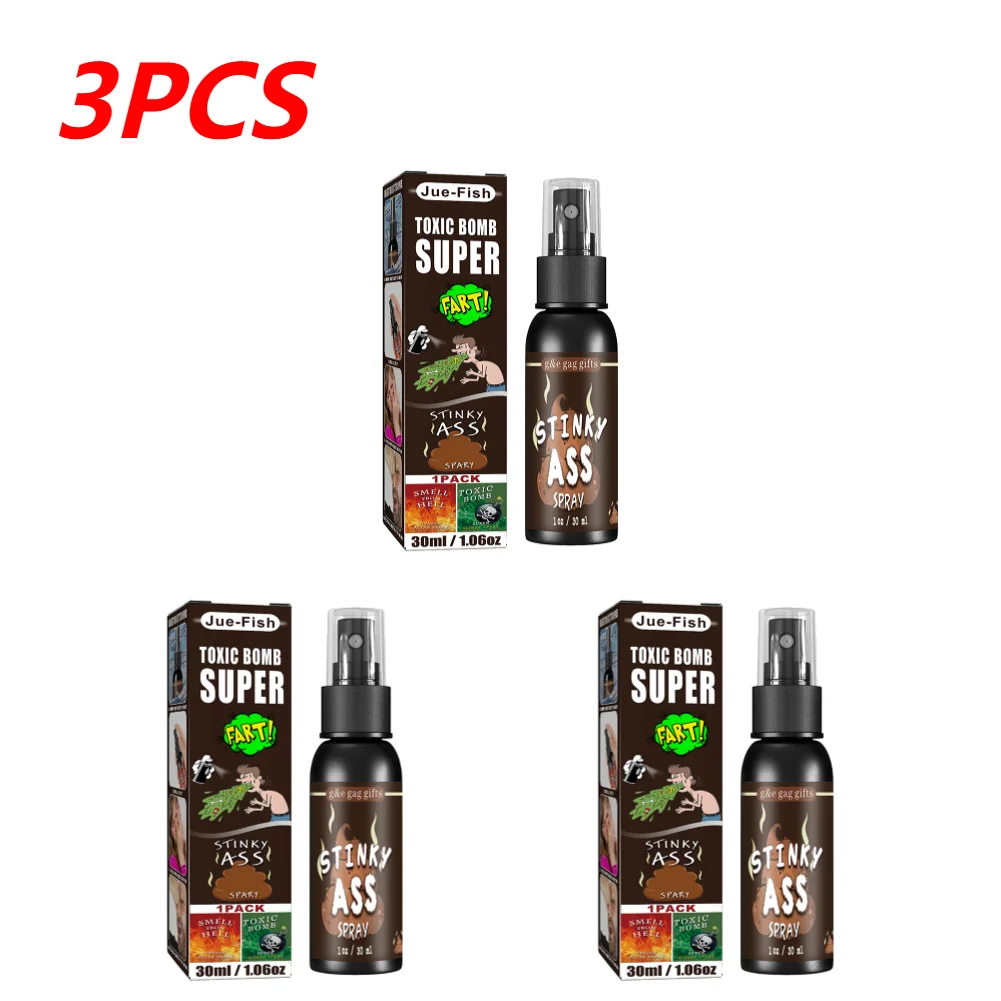 3PCS poop smell