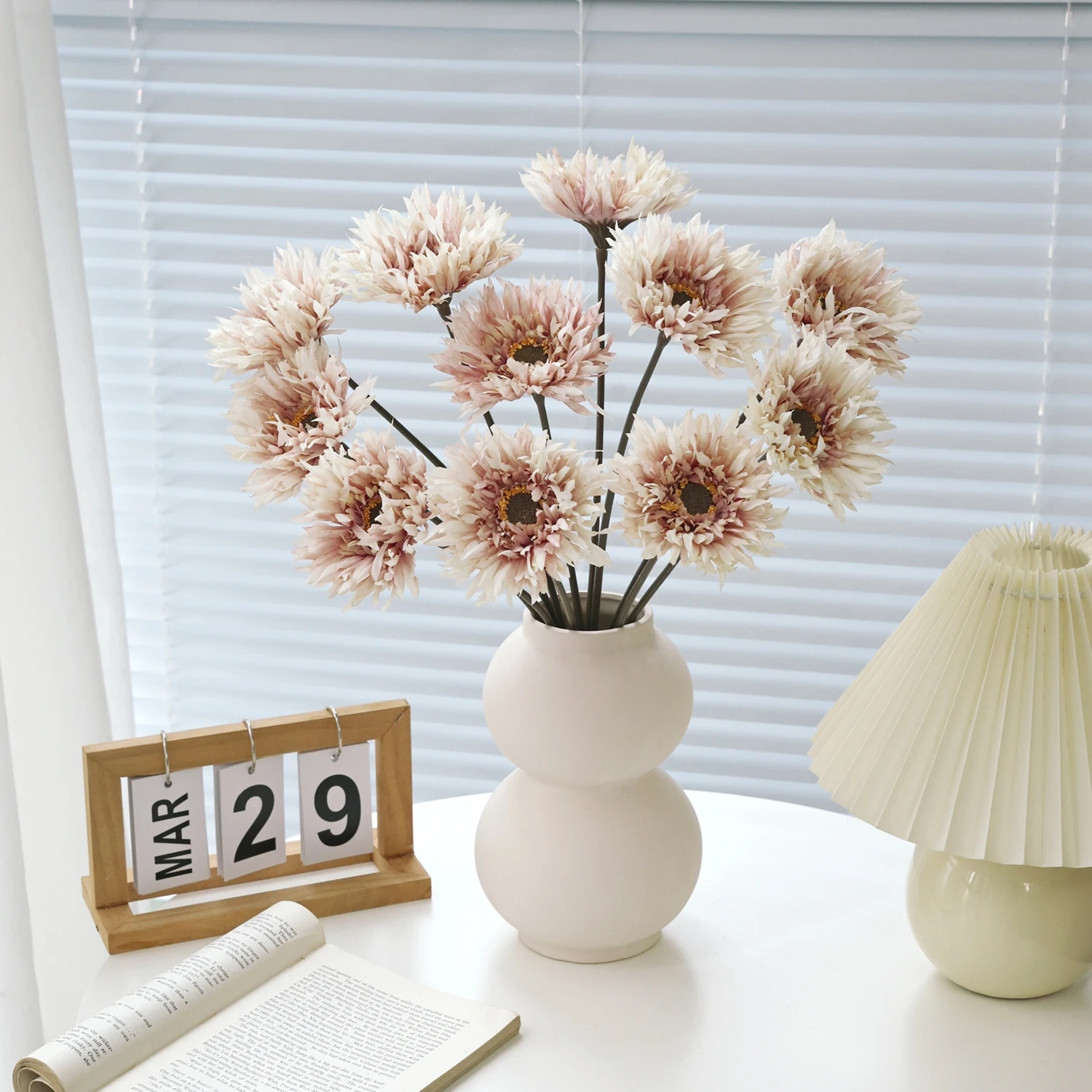 인공 유럽풍 거베라 꽃 DIY 장식 선물 파티 웨딩 신부 부케 홈룸 식탁 꽃병 액세서리