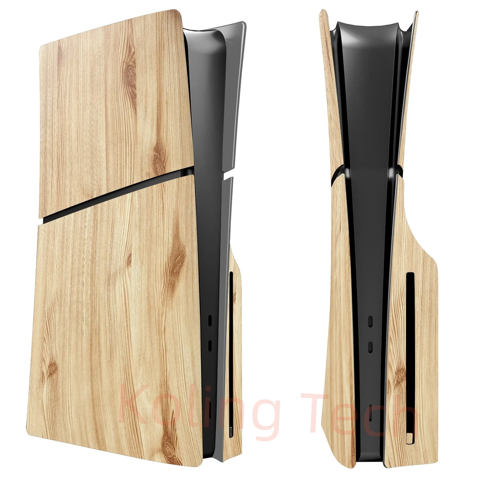 Nuovo Colore Del Legno Slim Console Cover Anti-Graffio Abs Shell Sostituzione Frontalino Per Ps5 Playstation 5 Slim Disc Edition