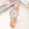Fashion Women Watches Small Arabic Dial Steel Band Ladies Quartz Watch 3
