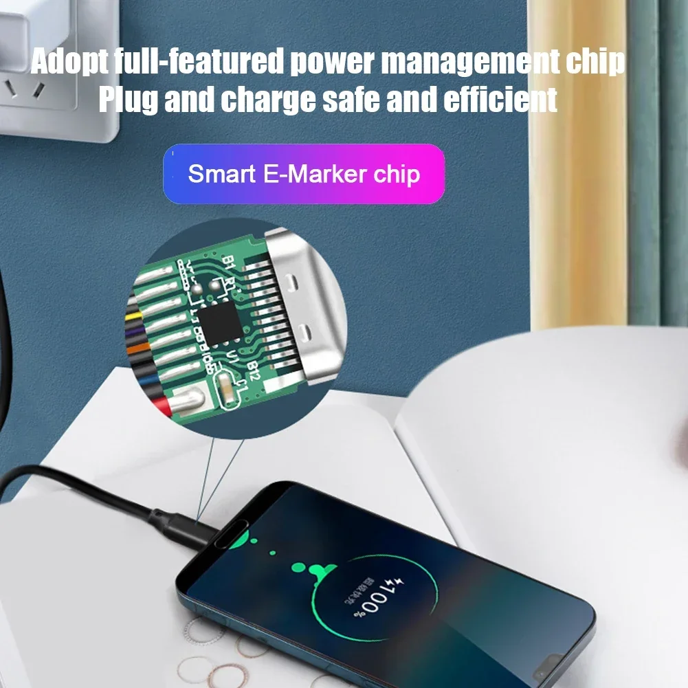 Ultra-Durable Type C to Type C 100W Fast Charge Data Cable – Multiple Length Options