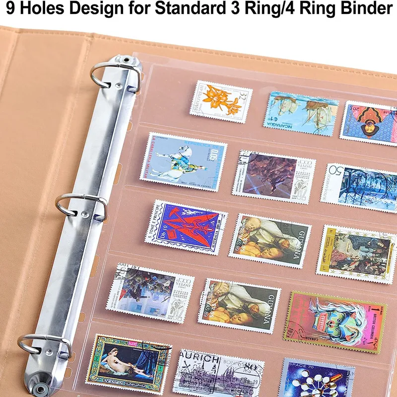 Loose Leaf Money Banknote Holder Sleeves Sheet Photo Album Money Collection Album 10/20Pcs