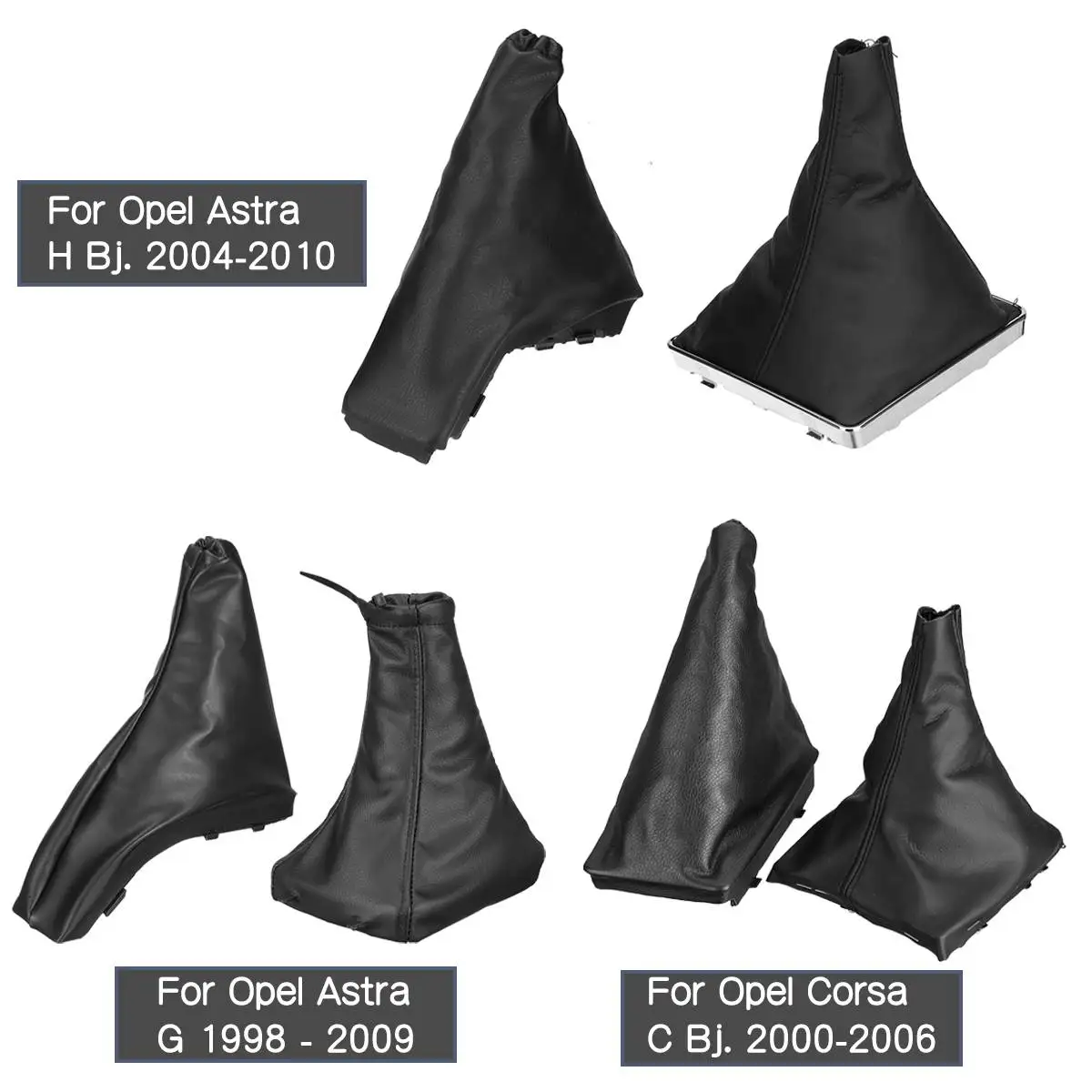 PULeatherCarHandbrakeGaiterGearShiftCollarParkingHandBrake