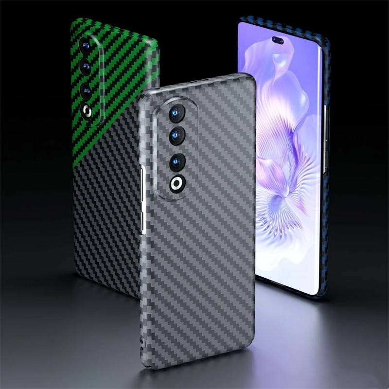 Carbon Fiber Texture Slim Hard Cover Phone Case - Protective Bumper with Ultra-Thin Design