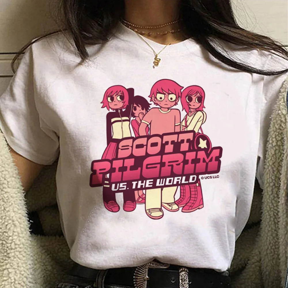 Scott Pilgrim Top Donna Manga Tshirt Ragazza Grafica Abbigliamento