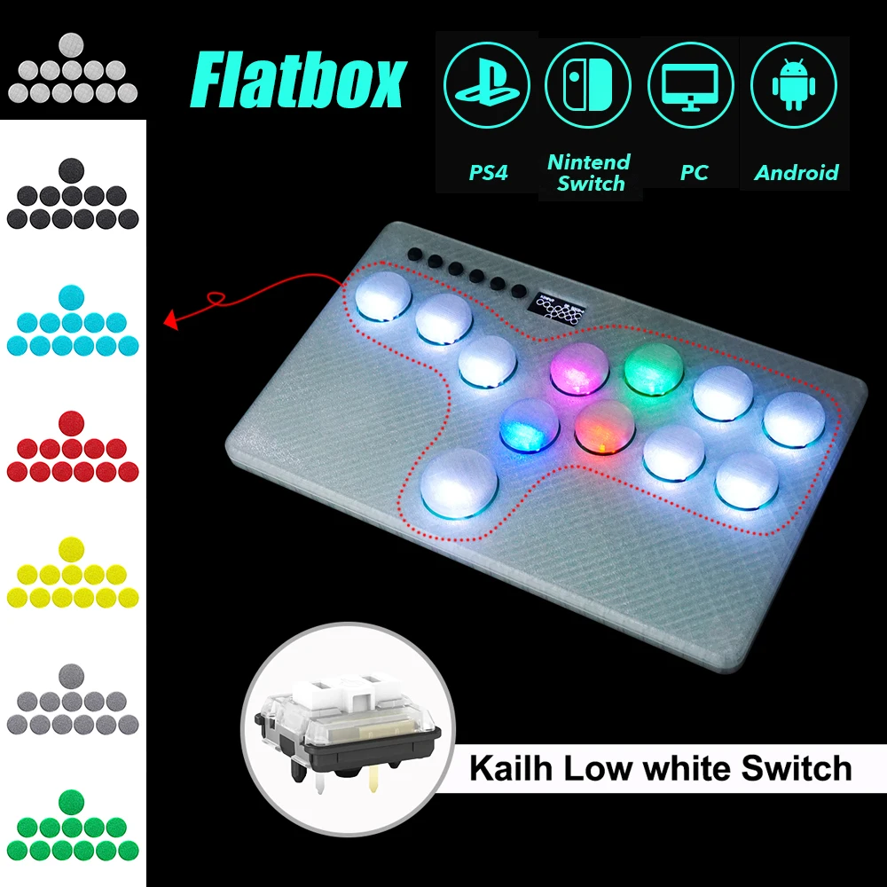 Mini Hitbox RGB Buttons Flatbox Arcade Fighting Stick Hot SWAP Kailh Mini Hitbox RGB Buttons Flatbox Arcade Fighting Stick Hot SWAP Kailh