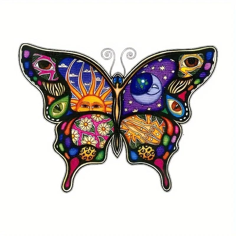 

Автомобильная наклейка, виниловая Великолепная бабочка, виниловая идеально подходит для ноутбука, бутылки, грузовика, телефона, мотоцикла, окна, Настенная Наклейка на чашку