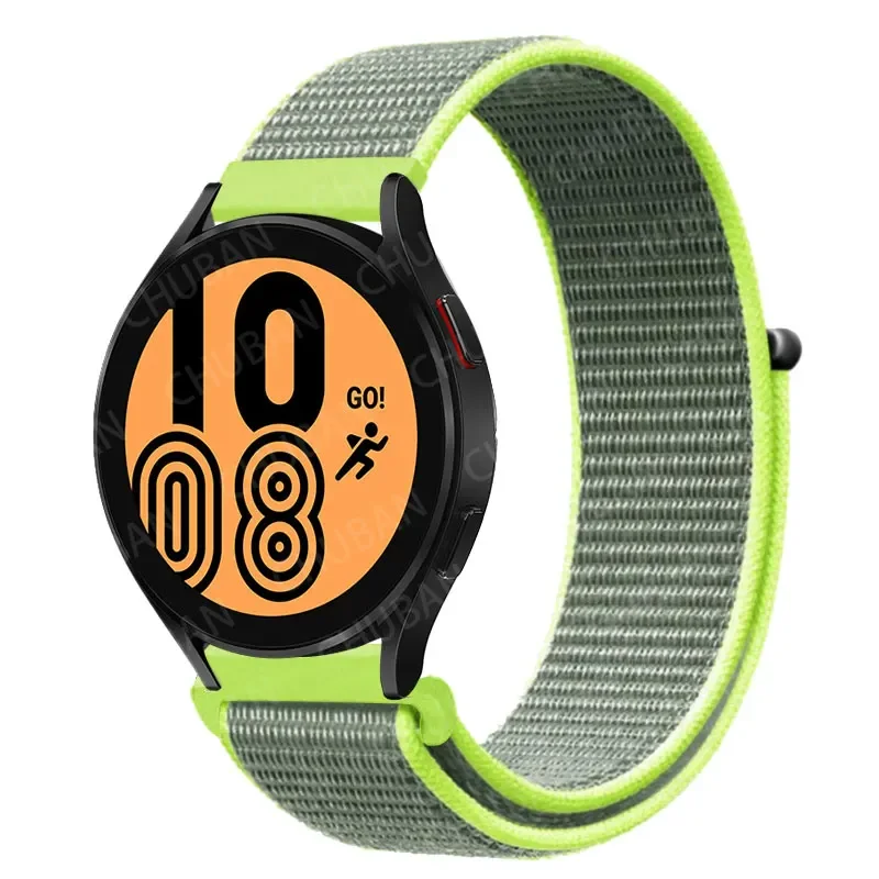 Nylon Loop Sport Watch Band Bracelet, 20mm/22mm Adjustable Strap