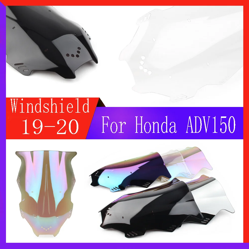 

Ветровое стекло для мотоцикла HONDA ADV 150 ADV150 2019 2020 2021, ветровое стекло с двойными пузырьками, аксессуары для фотостекла