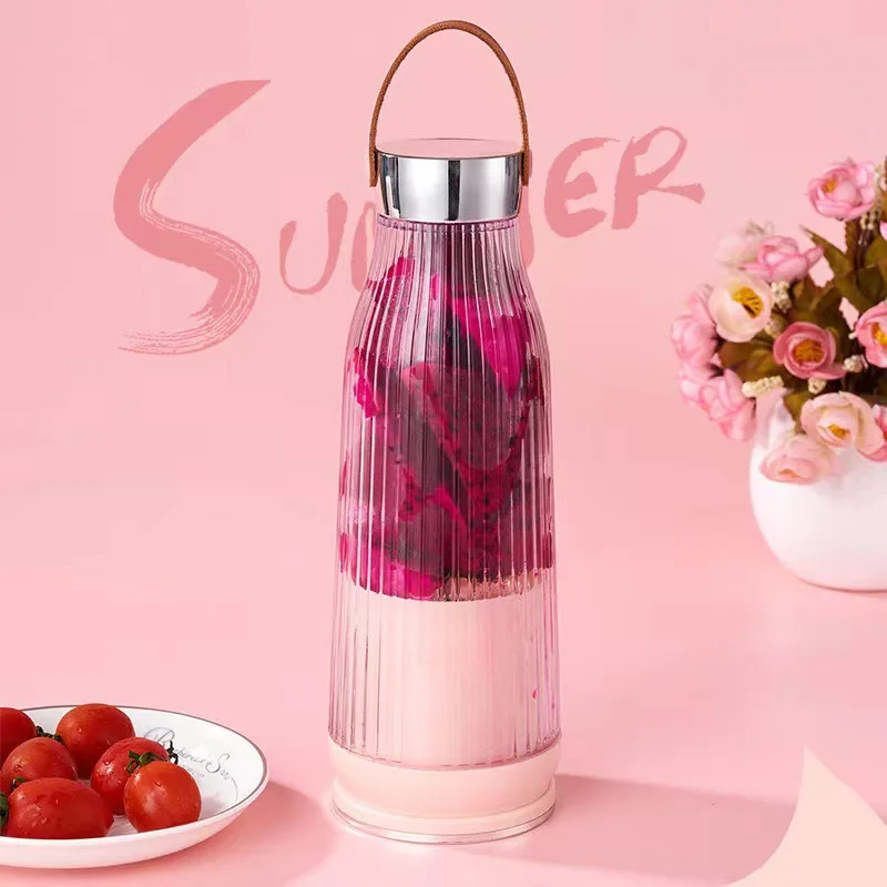 2025 Electric Juicer Cup 6 Blades Blender Milkshake Machine USB Portable Fruit Milk Mixing Tool Mini Fresh Juice Blender 4