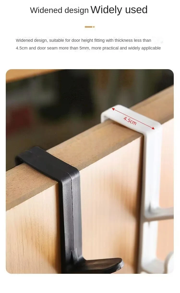 Description Picture 6 of itemBehind the Door Coat Hook Hanger behind the Door Cabinet Wardrobe Dormitory Door Hook Storage Rack