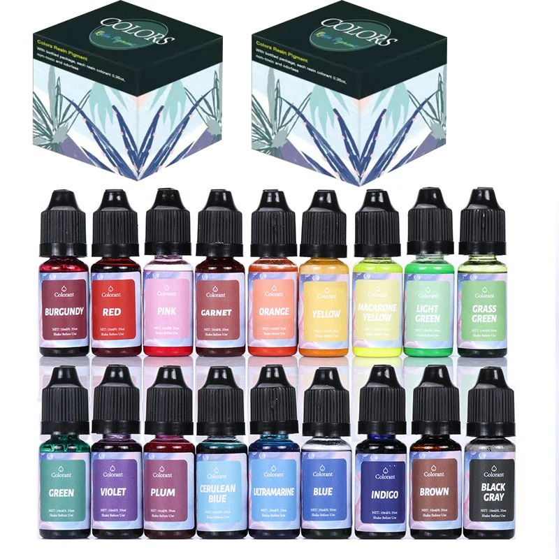 Kit De Pigmento De Resina Epoxi De 12 Colores, Tinte De Vela, Colorante  Líquido, DIY, Molde De Resina Epoxi UV, Fabricación De Joyas, Vela,  Fabricació