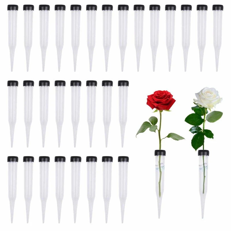 

Pack Of 100 Flower Tubes Transparent Water Tube For Flowers, Reusable Flowers, Water Tubes