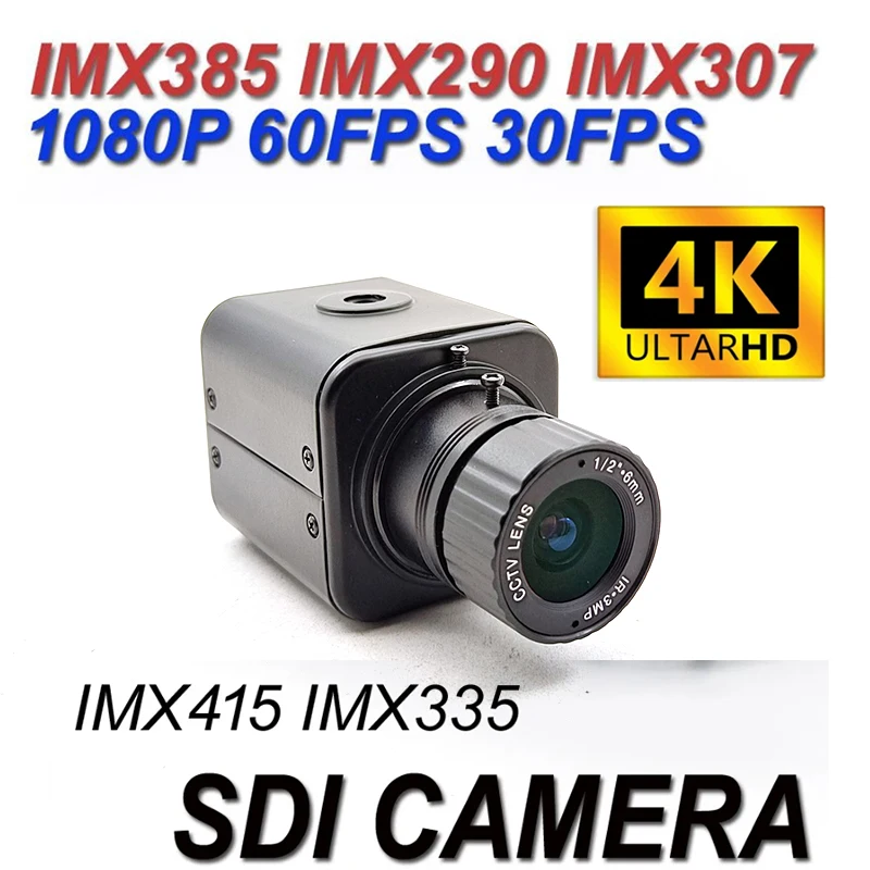 

4K IMX385 IMX290 IMX307, стандартная промышленная камера видеонаблюдения, 60FPS, 8MP, 5mp, 1080P, мини-приставка безопасности, камера SDI, медицинская прямая трансляция