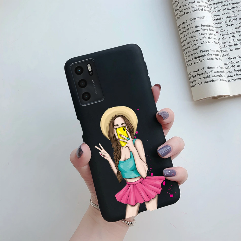 For OPPO A16 A16S 2021 Case Beauty Girls Painted Phone Case For OPPOA16 A 16 CPH2269 A54S 4G CPH2273 Soft Cover Protect Bumper cases for oppo cases Cases For OPPO