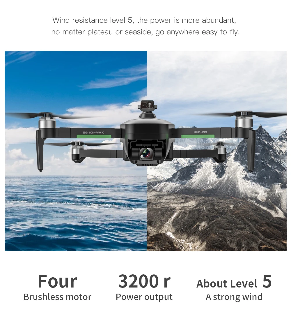 gopro drone HGIYI SG906 MAX2 5000mAH GPS Drone 4K Professional Camera with 3-Axis Gimbal 360 Obstacle Avoidance 906 MAX Brushless Quadcopter best drone with camera