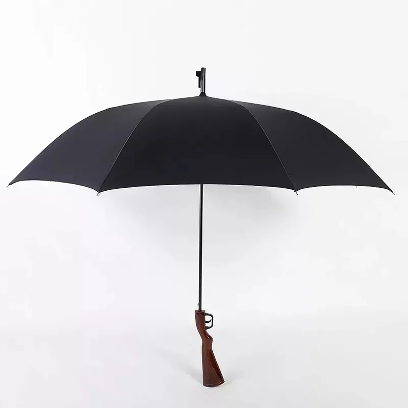 Creative Rifle Umbrella Long Handle Large Straight Cool Umbrellas Formen Automatic Open automatic umbrella