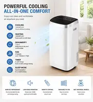 Climatiseur portable 12000 BTU R290 avec télécommande, climatiseur mobile pour la maison, le bureau, l'hôtel 2