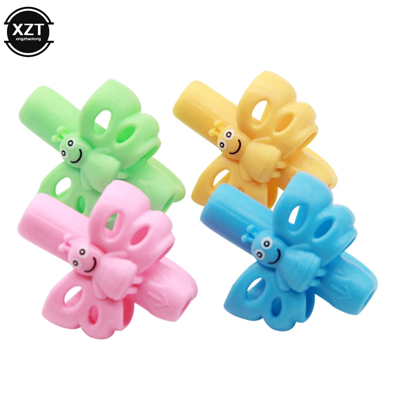 Pencil finger Grips for Children Kids Students 3 Finger Cute Silicone Pen Holder Learning Writing Tool Correction Stationery