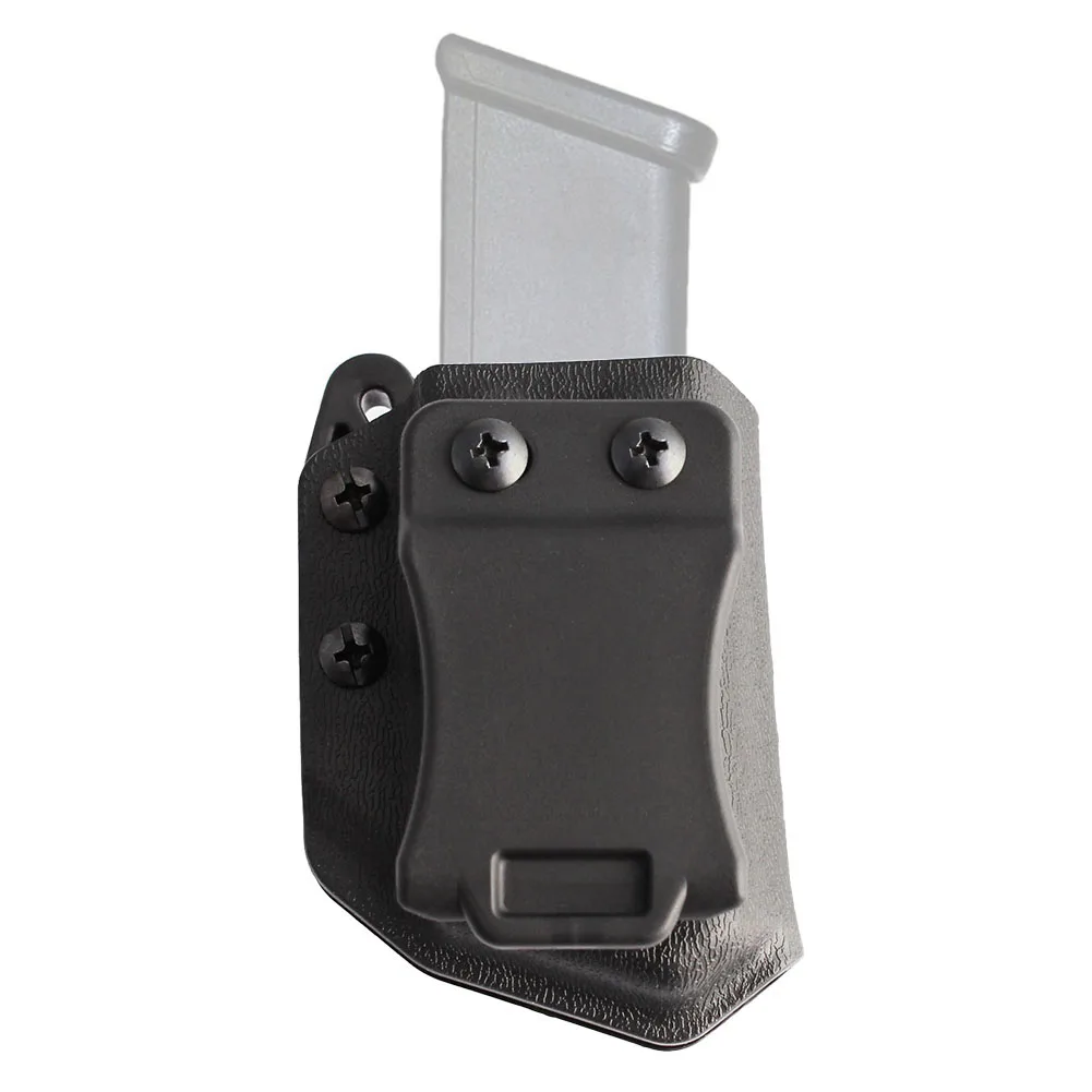 Tactical 9mm .40 universal Belt Clip Single Double Stack Magazine Pouch Holster Mag Carrier Holder for Pistol gun magazine pouch