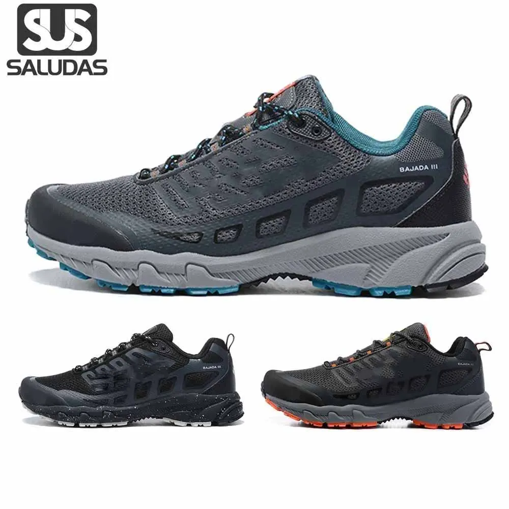 

SALUDAS Man Running Shoes Rock Climbing Rubber Sole Non-Slip Cross-Country Shoes Mountain Climbing Tourism Casual Walking Shoes