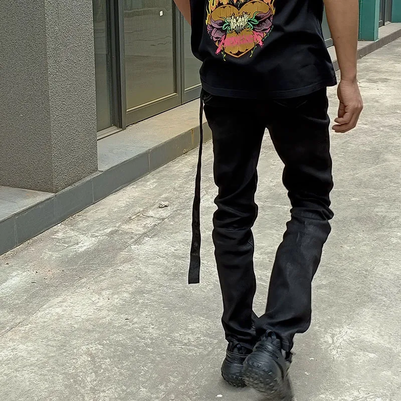 SKINS WAX DENIM PANTS kohh着用 𝐓𝐨𝐝𝐚𝐲'𝐬 𝐨𝐮𝐭𝐟𝐢𝐭✌︎ 🔴🔵⚪️🔴🏁 ・ ・ ・ 最近赤