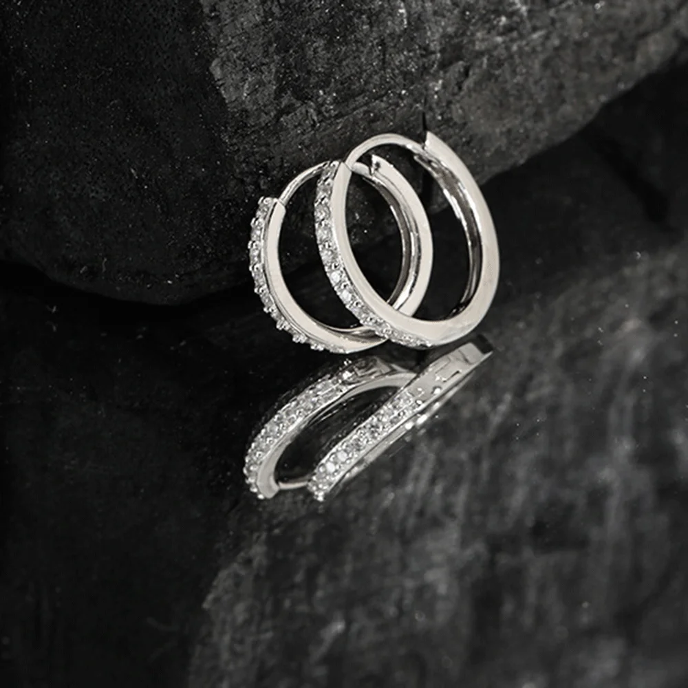 ANDYWEN 925 Sterling Silver Gold Zircon CZ 5mm 6mm 7mm 8mm To 13mm Huggies Hoops Piercing Pendiente Clips Luxury Fine Jewelry 3