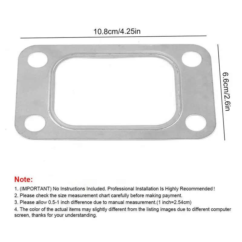 T3 Turbo Gasket For T3 T35 T38 GT35 GT35R Turbo Turbine Inlet Manifold Gasket 304 Stainless Steel Cars