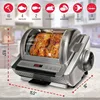 Ronco EZ-Store Rotisserie Oven,Gourmet Cooking at Home,Cooks Perfectly Roasted Chicken,Turkey,Pork,Roasts&Burgers,Large Capacity 3