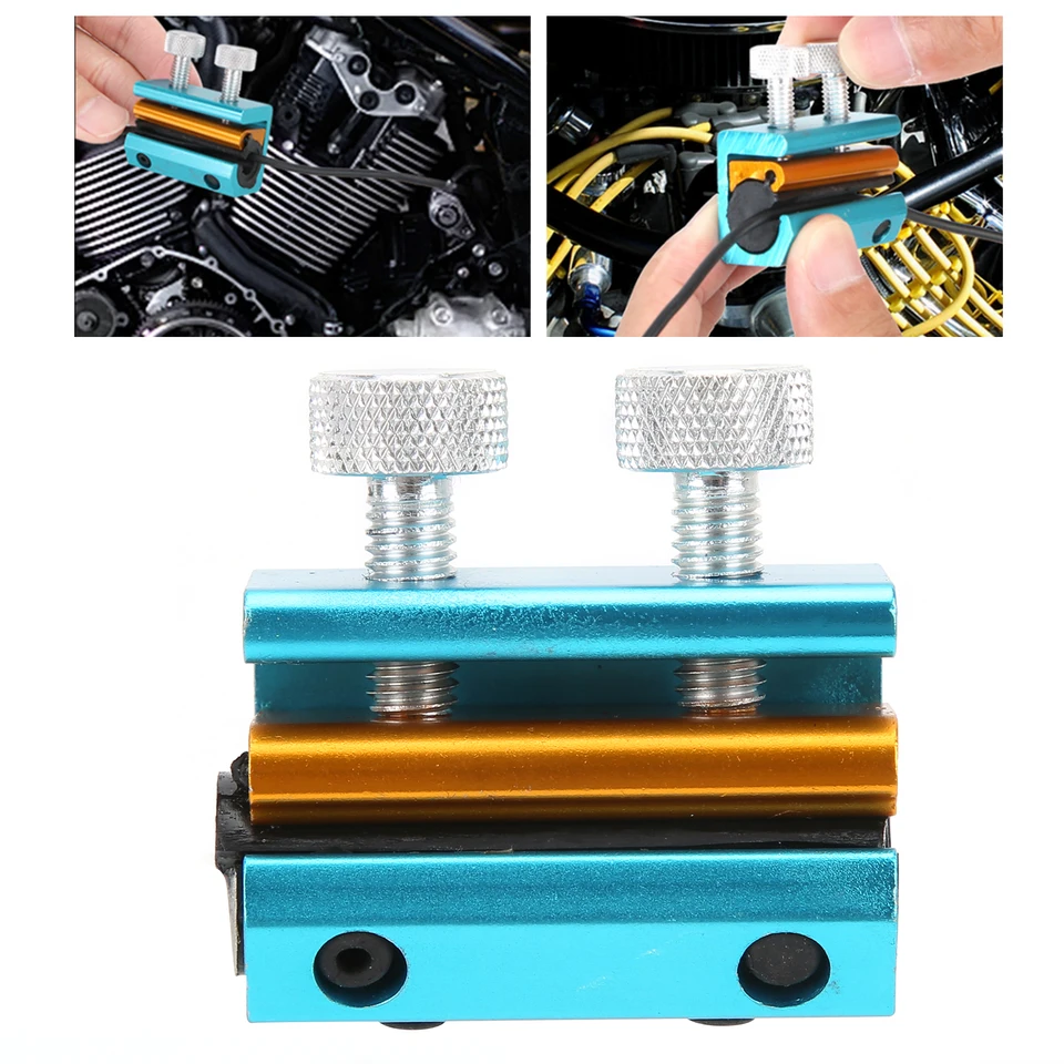 Motorcycle & ATV Dual Cable Oiler Lubricator Tool | Aluminum & Rubber Luber For Cable Maintenance