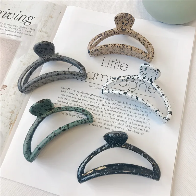 

60Pcs Korean Women Girls Plastic Hair Claws Hair Clips Headwear Large Size Hairpin Crab Barrette Fashion Hair Accessories Gift