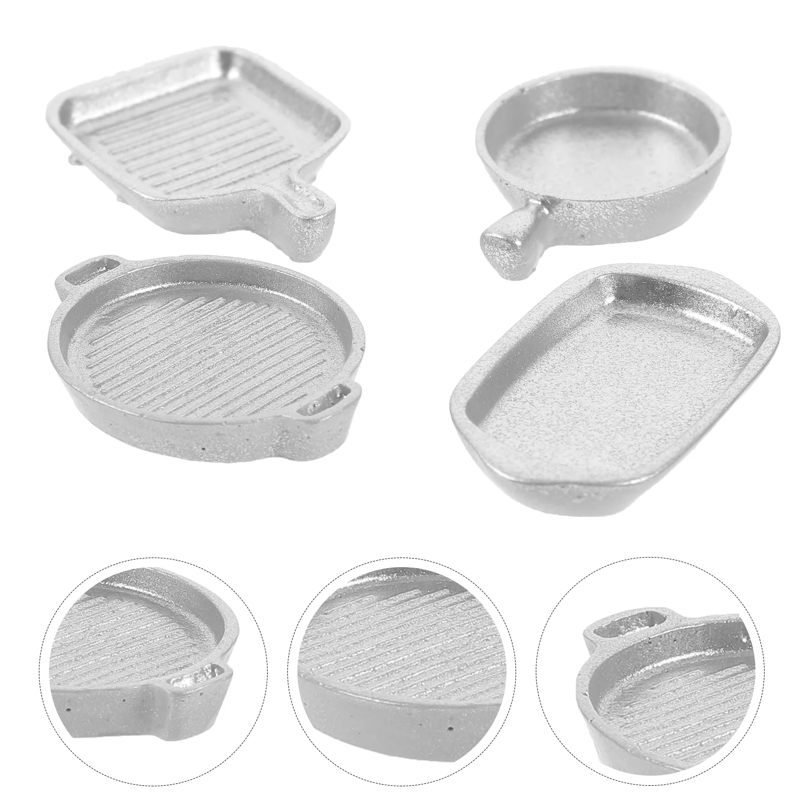 

12 Pcs Light House Decorations Home Resin Miniature Craft Flat Home+decor Wear-resistant Frying Pan Models