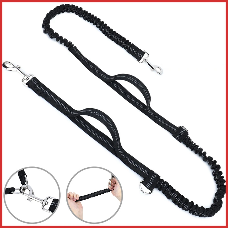 QUESHARK Customized Logo Multi-Functional Sports Running Fitness Training Dog Waist Bag Outdoor Pet Fanny Pack With Leash 5