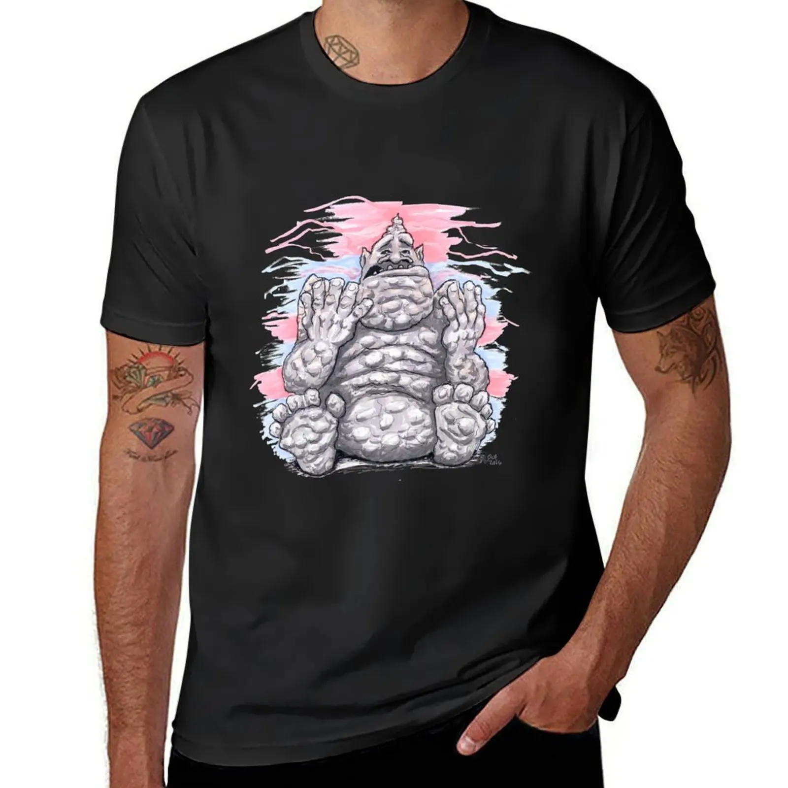 Strong Hands T-Shirt summer top anime clothes t shirt for men