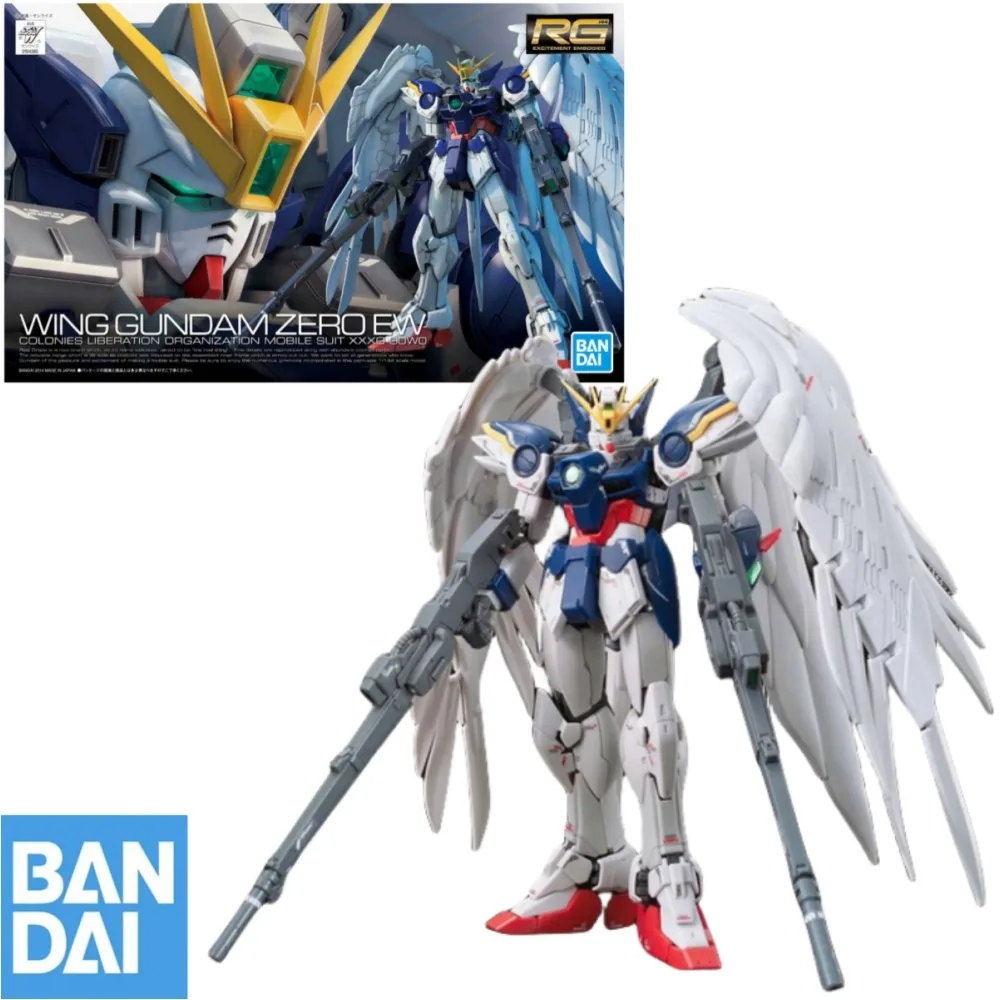 

Bandai Wing Gundam Zero XXXG-00W0 RG 1/144 Anime Counterattack To The Action Figures Assembly Model Game Pvc Kit Toys for Gift