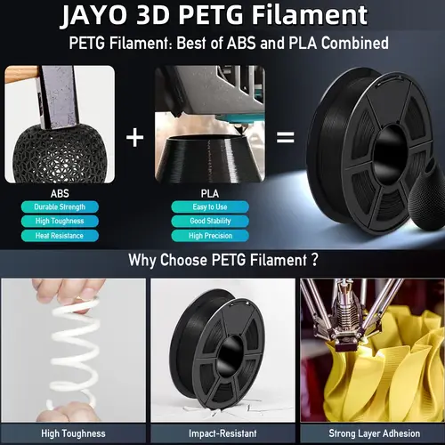 JAYO 3D Printer PLA/PLA Meta/PETG/PLA PLUS/PLA Matte Filament 1.75mm 9/10 Rolls 3D Printing Materials for 3D Printer&3D Pen - Image 6