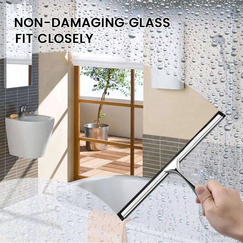 All-Purpose Shower Squeegee for Shower Doors, Bathroom, Window and Car Glass  Wiper Household Cleaning Tools 10 Inches - AliExpress