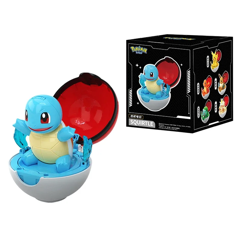 Pokémon-Figuren-Set: Pikachu, Bulbasaur, Eevee, Charmander, Squirtle, Piplup, Mimikyu mit Pokéball-Box – Sammlerstück und Spielzeug – Detail 25