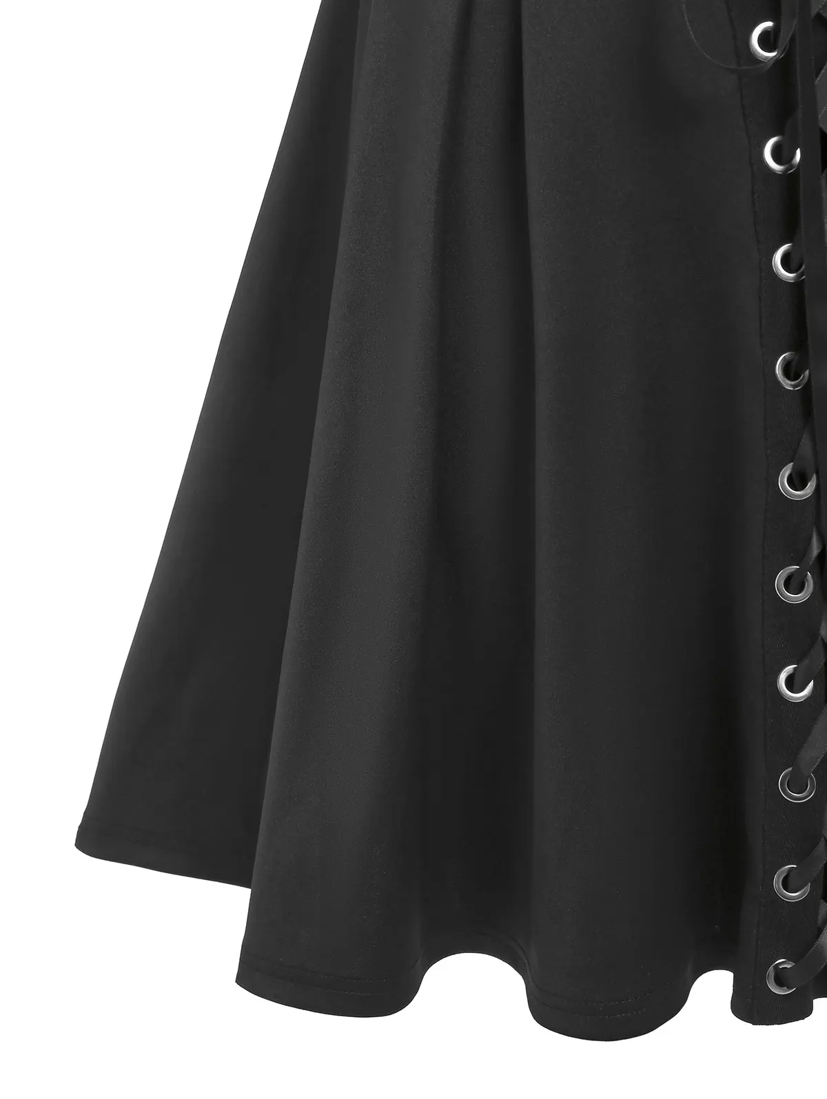 ROSEGAL Plus Size Fashion Buttons Suspender Skirts Women Black