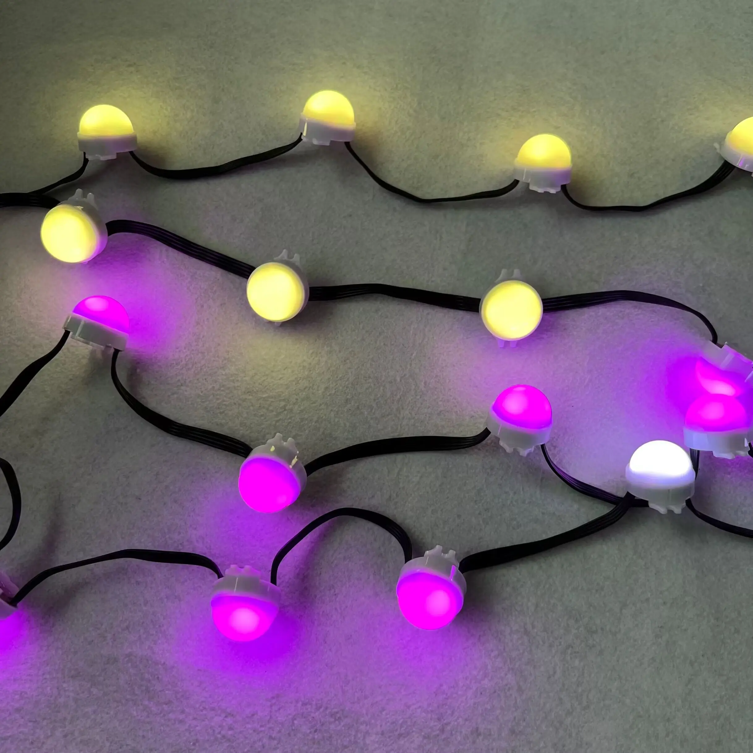 WS2818 addressable pixel light 0.72W/pixel DC12V input IP68 rated 20pcs/set