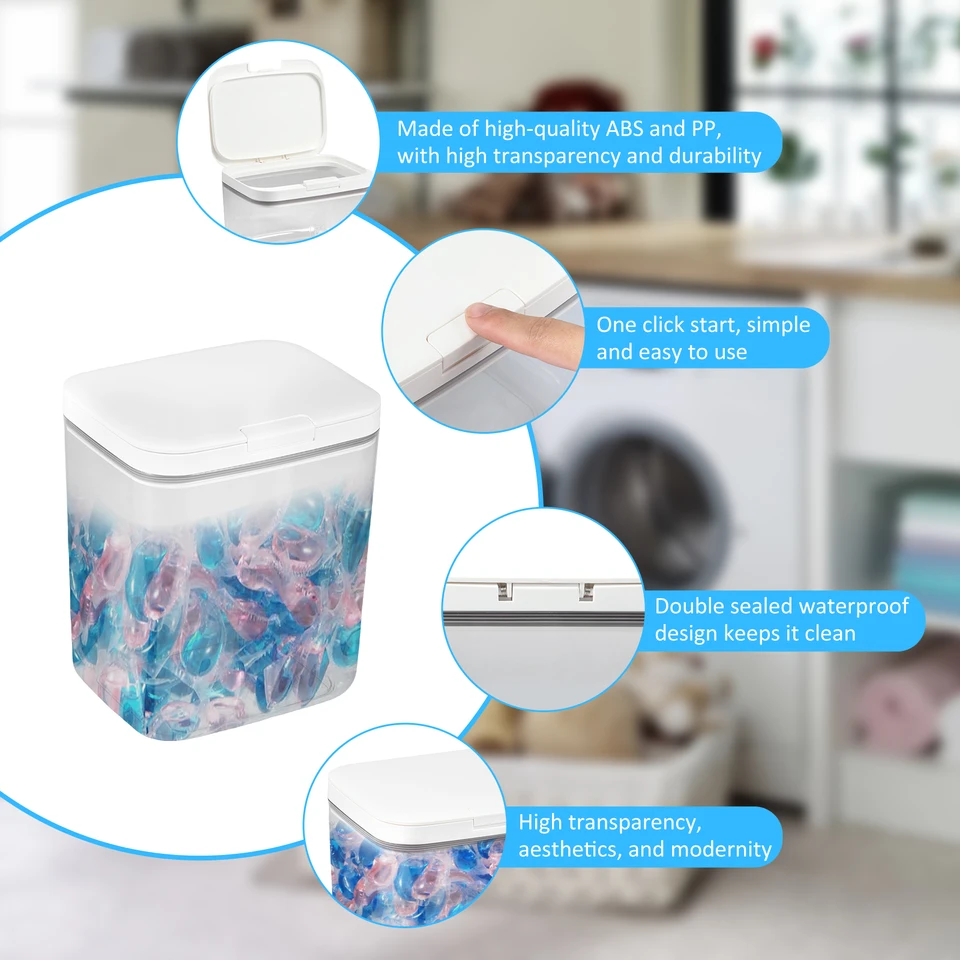 Contenitore per capsule per bucato KADAX, contenitore per detersivo da