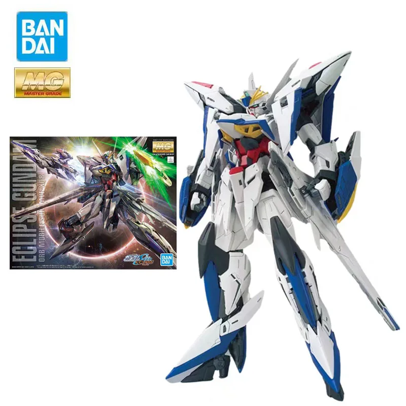 

Bandai Genuine Gundam Model Garage Kit MG Series 1/100 MVF-X08 ECLIPSE GUNDAM Anime Action Figure Toys for Boys Collectible Toy