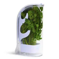 Herb Crisper Saver Container Refrigerator Side Opening Container Herb Vegetable Keeper Fresh Bottle Kitchen Gadgets 1