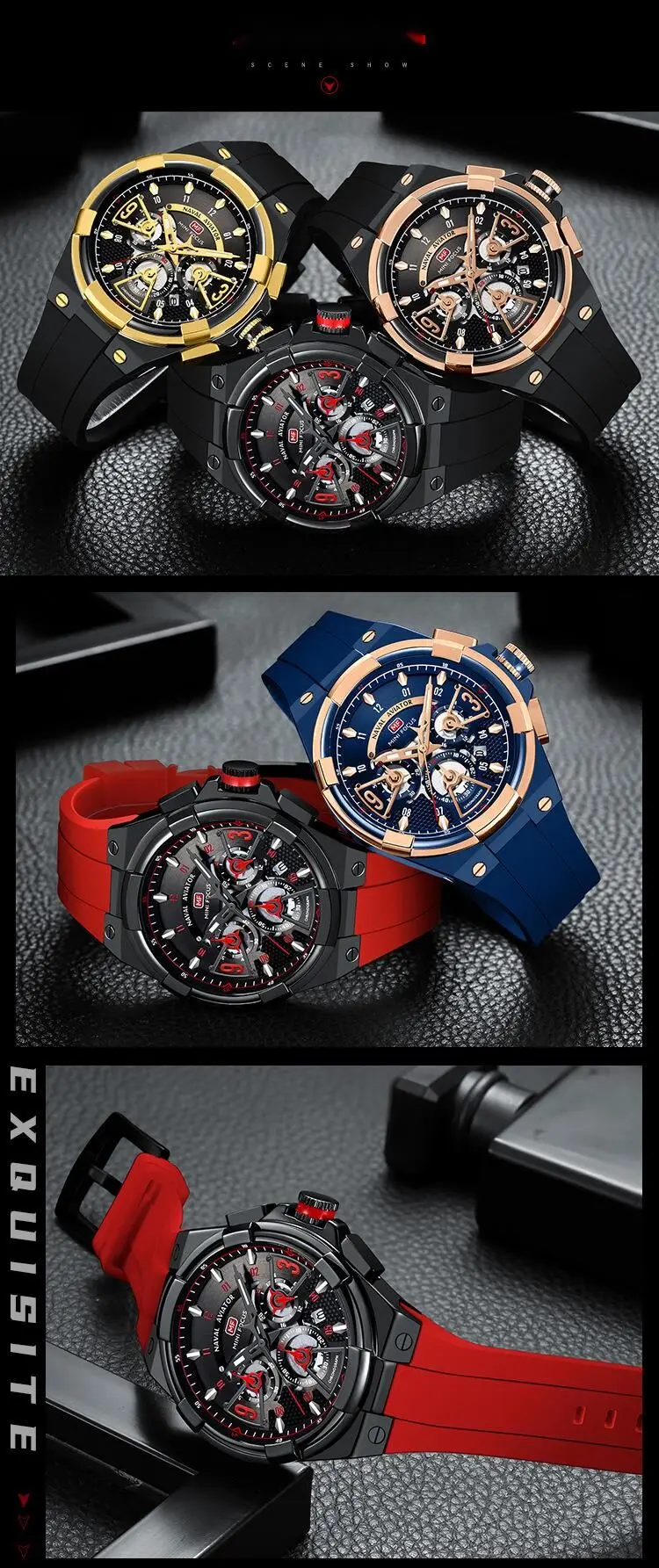 New Hot Selling Watch Casual Men's Watch Waterproof Quartz Watch Floating Hollow Surface Temperament Fashion Men's Watch_voghion.com