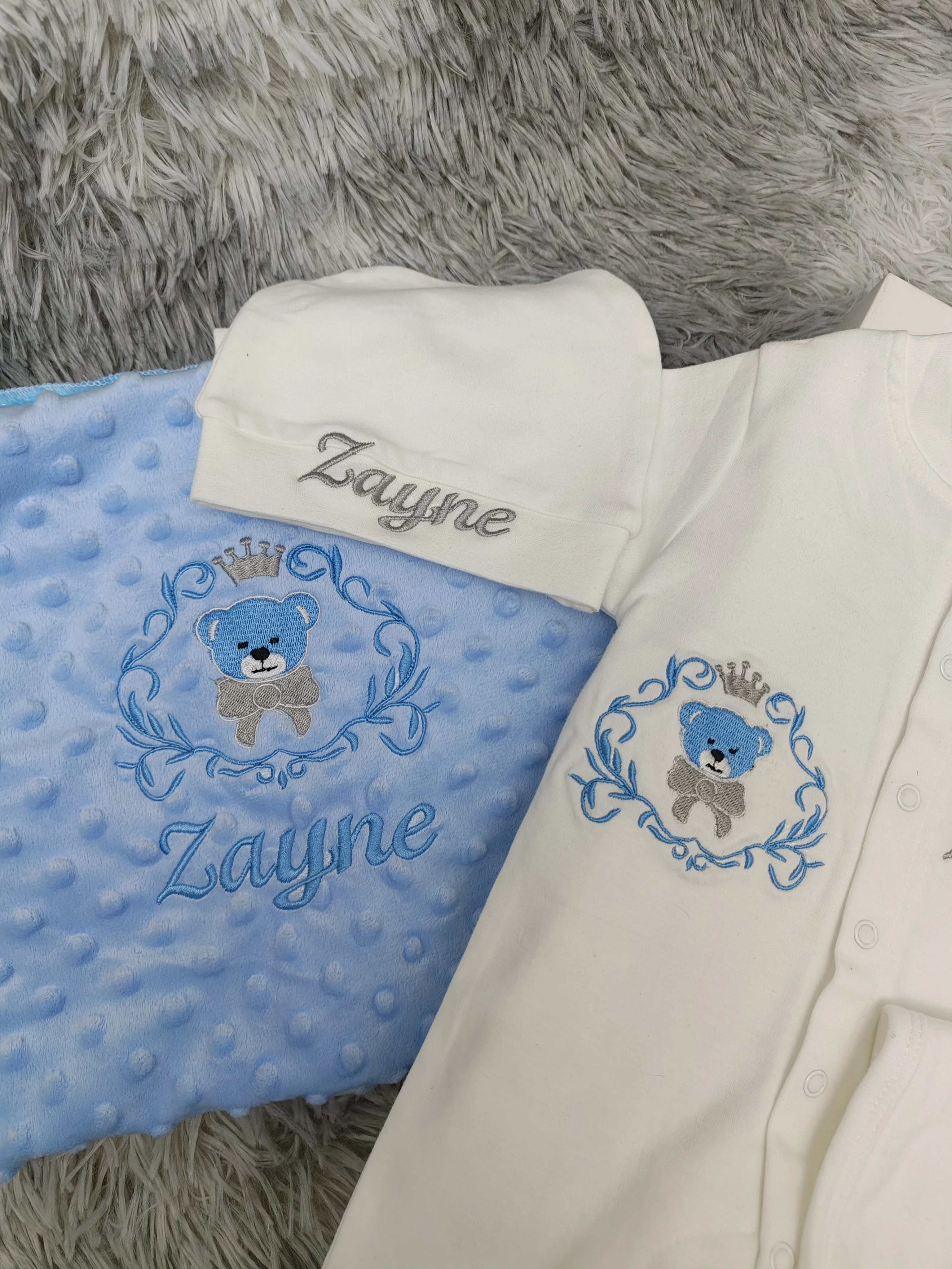 Tutine Personalizzate per Neonati, Antigraffio e Calde, Pagliaccetti Morbidi in Cotone per Neonati, Regalo Carino per Baby Shower per Bambine e Bambini - immagine 3