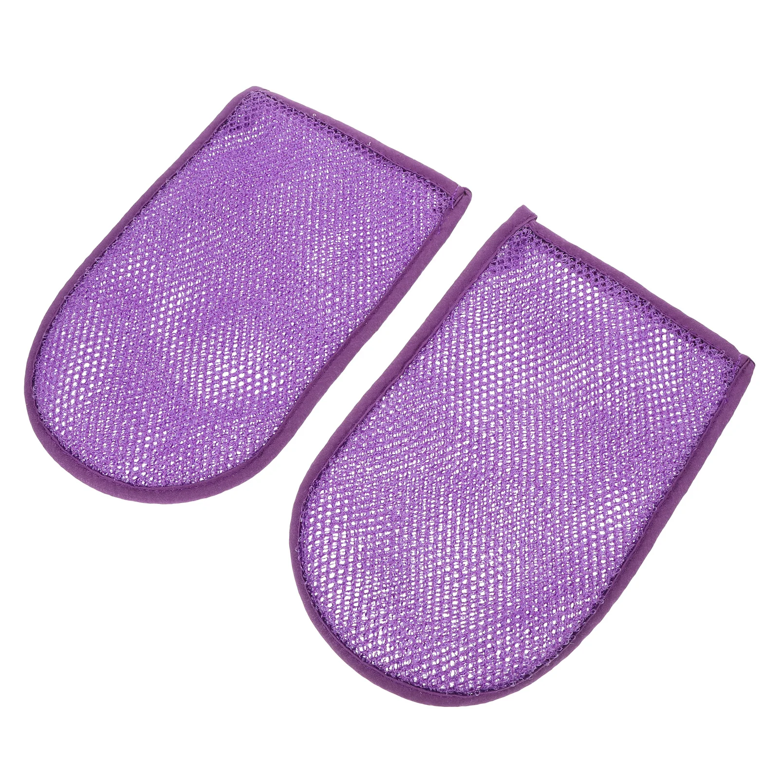 

2 Pcs Bath Towel Exfoliating Glove Bathing Mitt Gloves Body Scrubber Nylon Shower