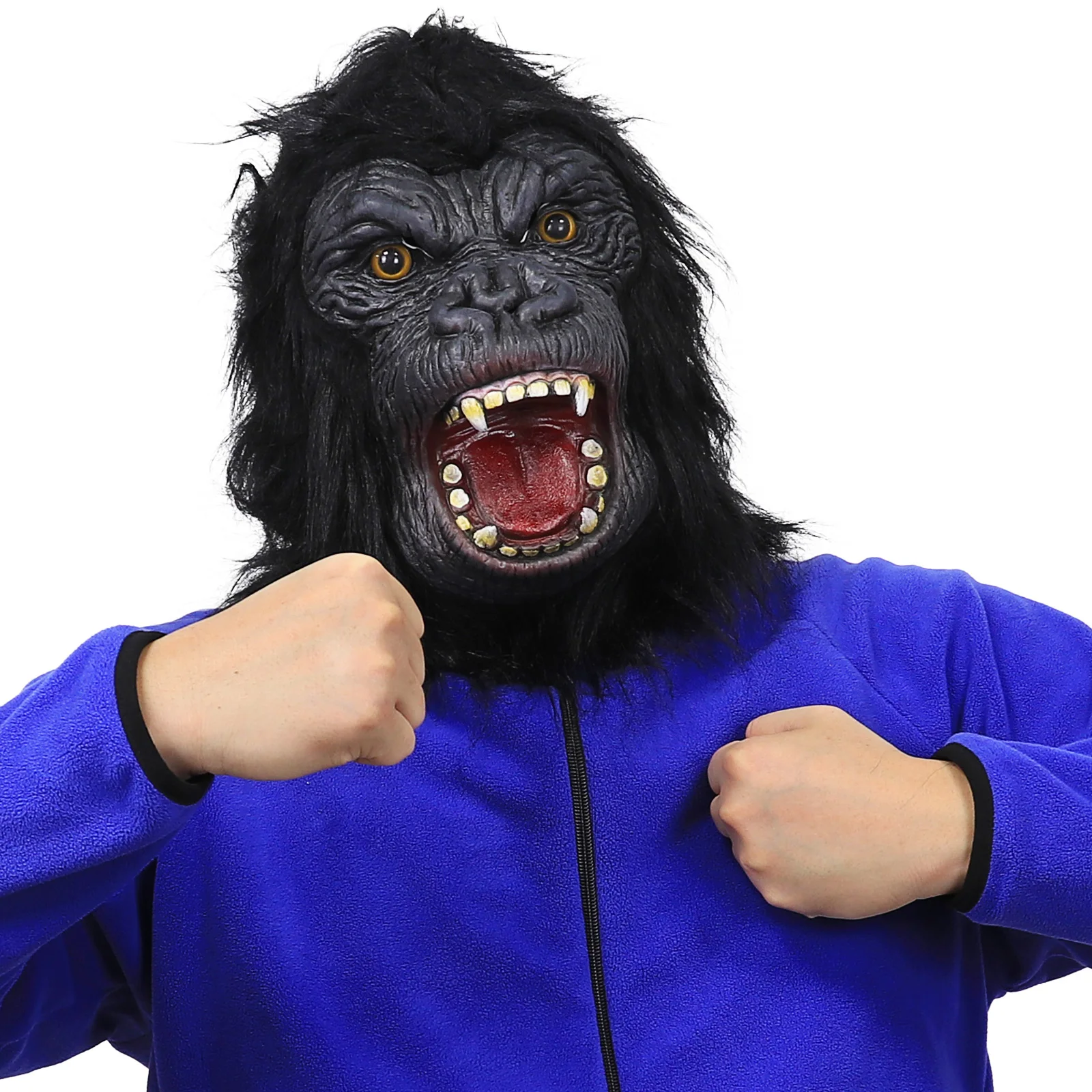 Chimpanzee Animal Mask Suitable for Party Dance Performances Latex Headgear Props 1Pc