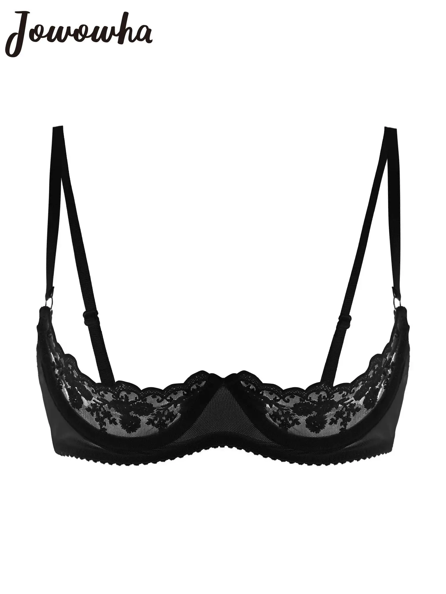 Women Lingerie Half Cup Bra Tops Unlined Brassiere Nightwear erotic lingerie
