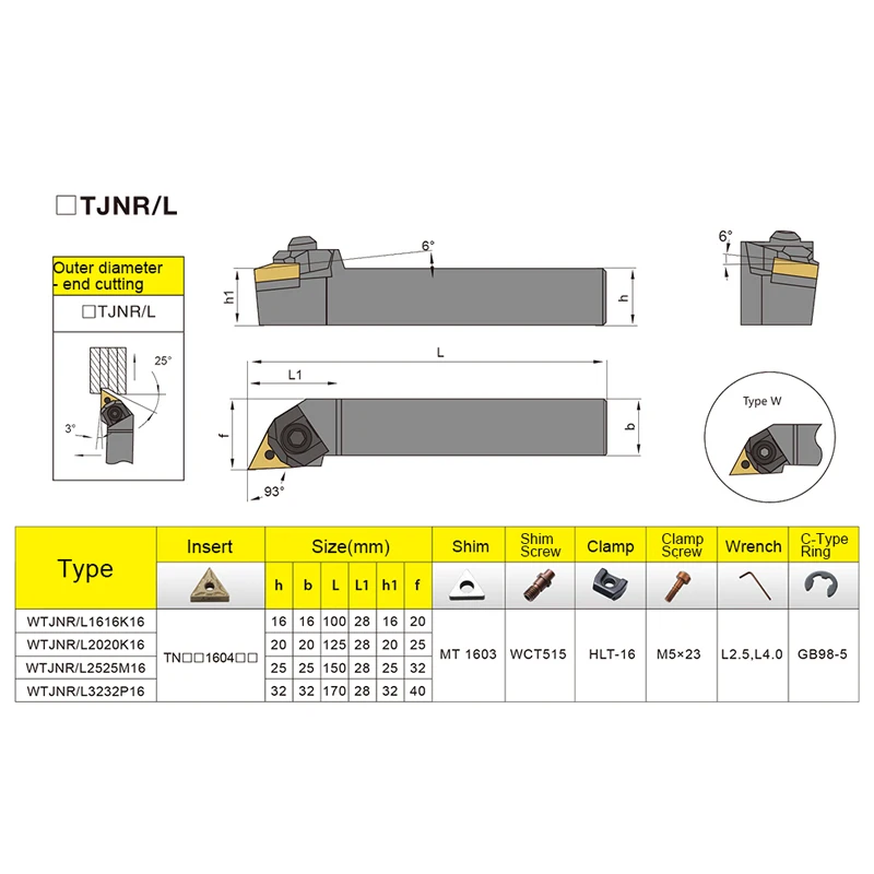 Carbide Turning Tool External Triangul Turning Tool Holder TNMG Carbide Inserts Lathe Cutting Tools Set